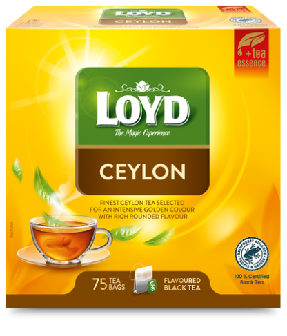 Aromatized black tea LOYD Ceylon, 75 x 2g