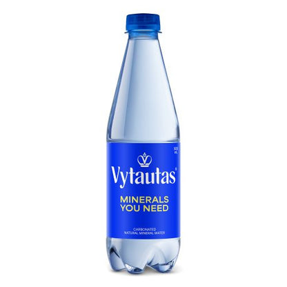 Natural mineral water VYTAUTAS, carbonated, 0.5 l, PET D