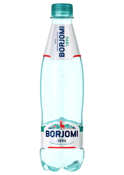Natūralus gazuotas mineralinis vanduo BORJOMI 0.5 l, PET D
