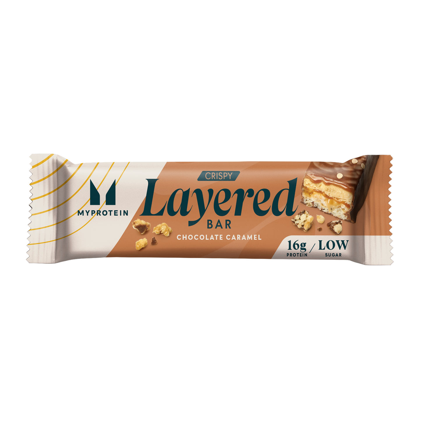 Traškus sluoksniuotas batonėlis MY PROTEIN, šokoladas ir karamelė, 58 g