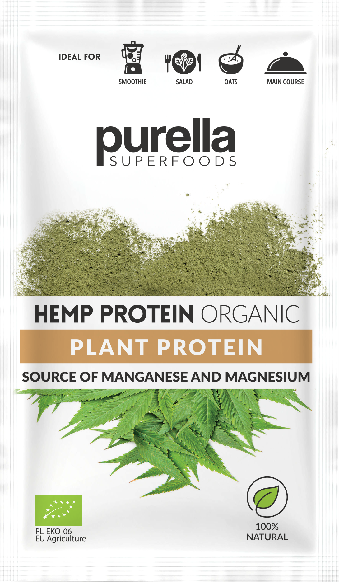 Kanapių proteinas PURELLA, 45 g, LT-EKO-001