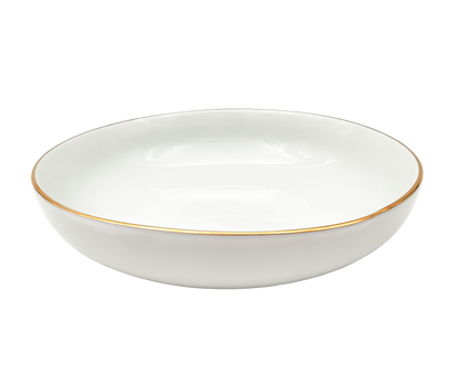 Lėkštė Gold, gili, porcelianas, 650 ml, D 20 cm, H 5,5 cm, vnt