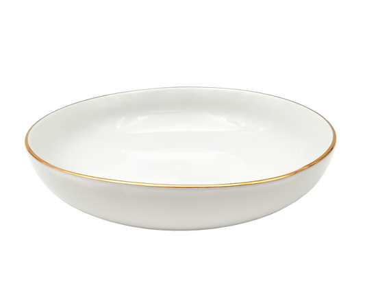 Lėkštė Gold, gili, porcelianas, 650 ml, D 20 cm, H 5,5 cm, vnt
