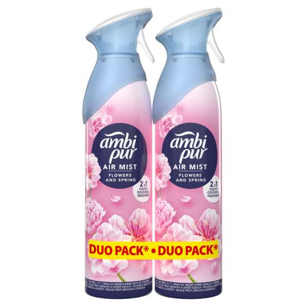 Purškiamas oro gaiviklis AMBIPUR Flowers & Spring, 2x185ml