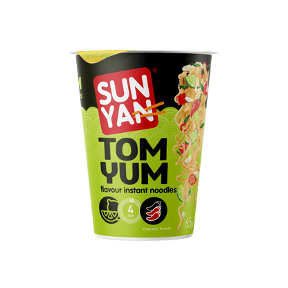 Greito paruošimo makaronai SUN YAN, Tom Yum skonio, 65 g