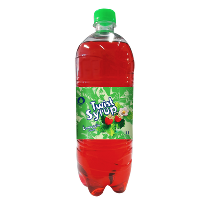 Sirupas TWIST žemuogių skonio, 1 l