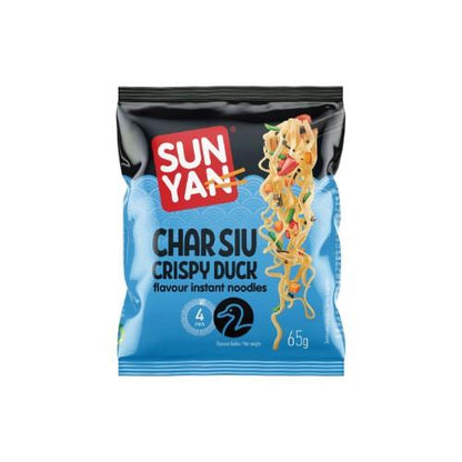 SUN YAN instant noodles crispy duck Char Siu flavor in a packet, 65g