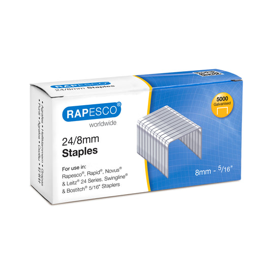 Sąsagėlės Rapesco 24/8mm (dėž. 5000 vnt.)
