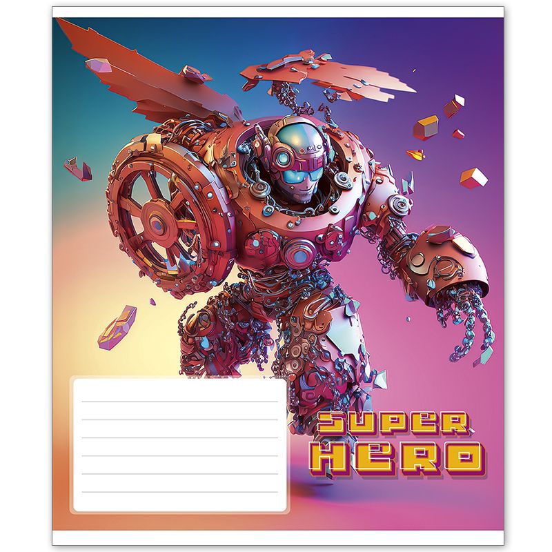 Notebook Schoolboy, A5, 12 sheets, 55 gsm, squared