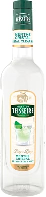 Syrup TEISSEIRE Cristal Clear Mint, 0.7 l
