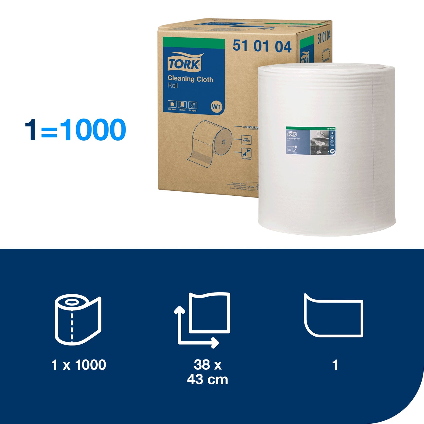 TORK cleaning cloth 510104