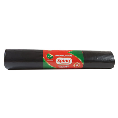 Garbage bags SPINO, 300 L, 50 mic., black