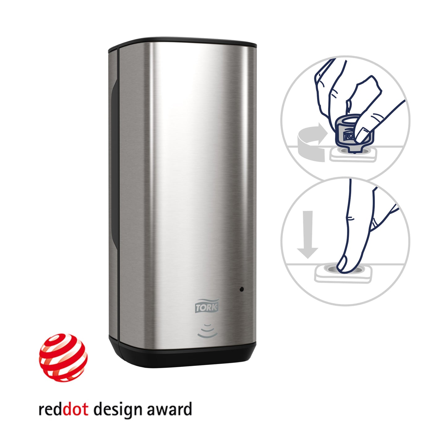 TORK foam soap dispenser with Intuition sensor, 278 x 116 x 130 mm (460009)