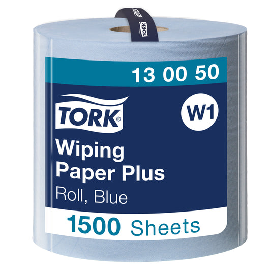Industrial paper TORK Advanced 420 W1, 130050, 2 rolls, 1500 l., 36.9 cm x 510 m, blue