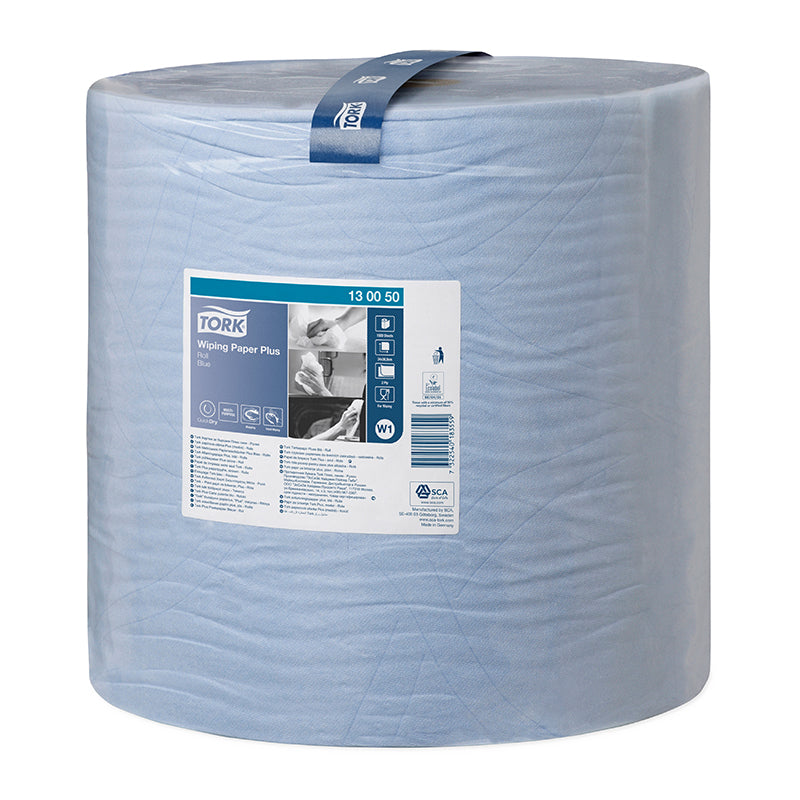 Industrial paper TORK Advanced 420 W1, 130050, 2 rolls, 1500 l., 36.9 cm x 510 m, blue