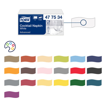 Servetėlės TORK 24 x 24 cm, (pak. 200 vnt.), 477534