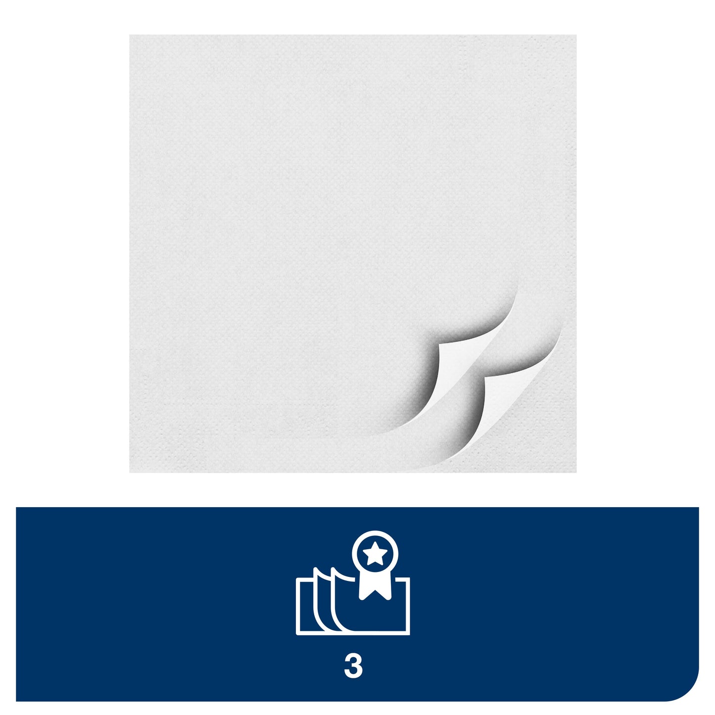 Servetėlės TORK SOFT LUNCH, 3 sl., 150 vnt., 33 x 32.6 cm, balta 477414