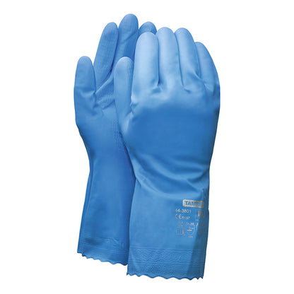 Work gloves TAMREX 3801, PVC, pair, size 8, blue