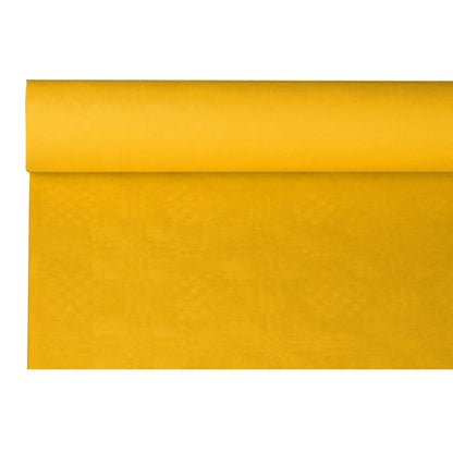 Tablecloth PAP STAR, paper, 8 x 1.2 m, yellow