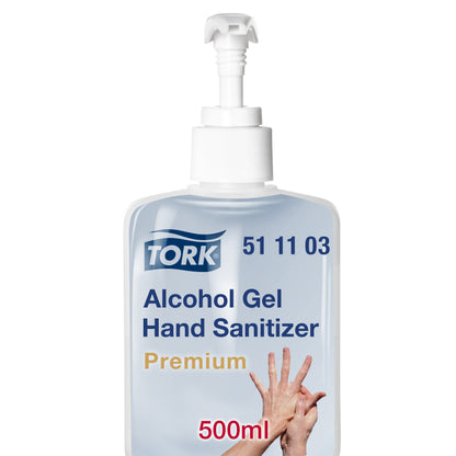 TORK hand sanitizer gel with pump, 511103, 500 ml