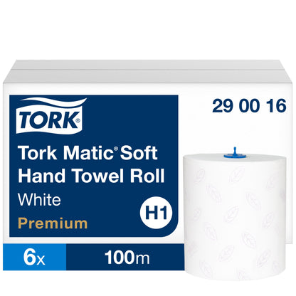 Paper towels TORK PREMIUM EXTRA SOFT H1, 290016, 2 ply, 21 cm x 100 m, white