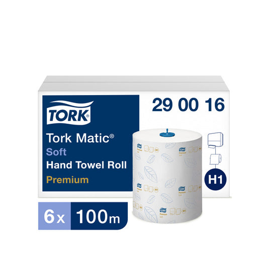 Paper towels TORK PREMIUM EXTRA SOFT H1, 290016, 2 ply, 21 cm x 100 m, white