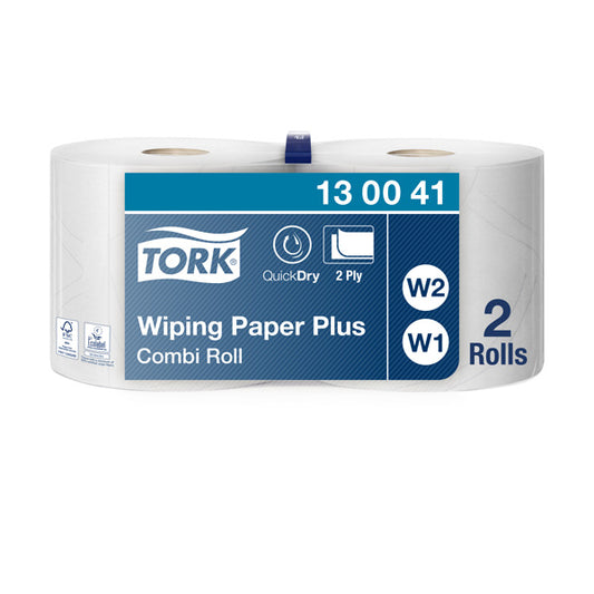 Industrial paper TORK Advanced 420 W1/W2, 130041, 2 ply, 23.5 cm x 255 m, white