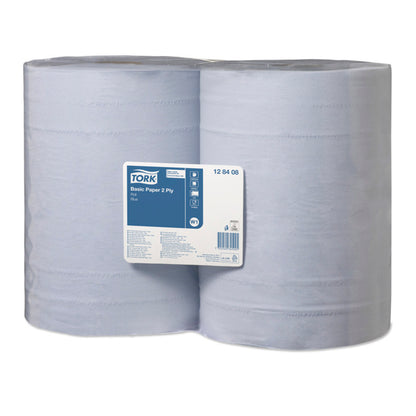 Blue two-ply paper TORK, W1, 128408, 2 ply. 36.9cm x 340m