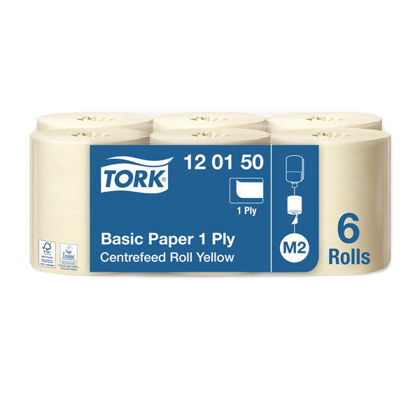Paper towels TORK UNIVERSAL 310, M2 120150, 1 ply, 20.5 cm x 300 m, yellow