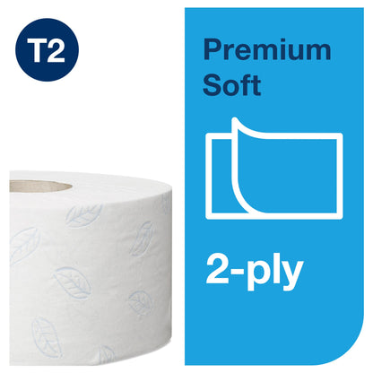 Toilet paper TORK PREMIUM MINI JUMBO T2 110253, 2 ply, 9.7 cm x 170 m, white