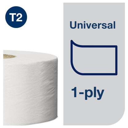 Toilet paper TORK UNIVERSAL MINI JUMBO,T2 120161, 1 ply, 9.4 cm x 240 m, unbleached