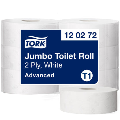 Toilet paper TORK ADVANCED JUMBO T1,120272, 2 rolls, 9.7 cm x 360 m, white
