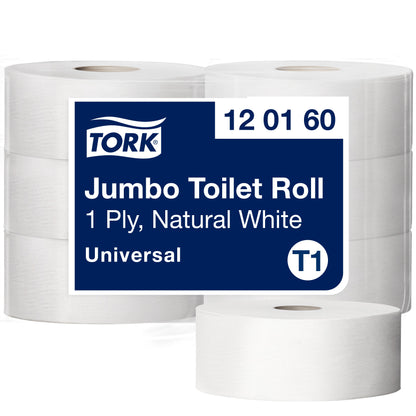 Toilet paper TORK UNIVERSAL JUMBO T1,120160, 1 ply, 9.7 cm x 480 m, unbleached