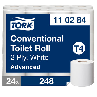 Toilet paper TORK ADVANCED T4, 110284, 2 ply, 10cmx34.72m, 24 pcs/pack.