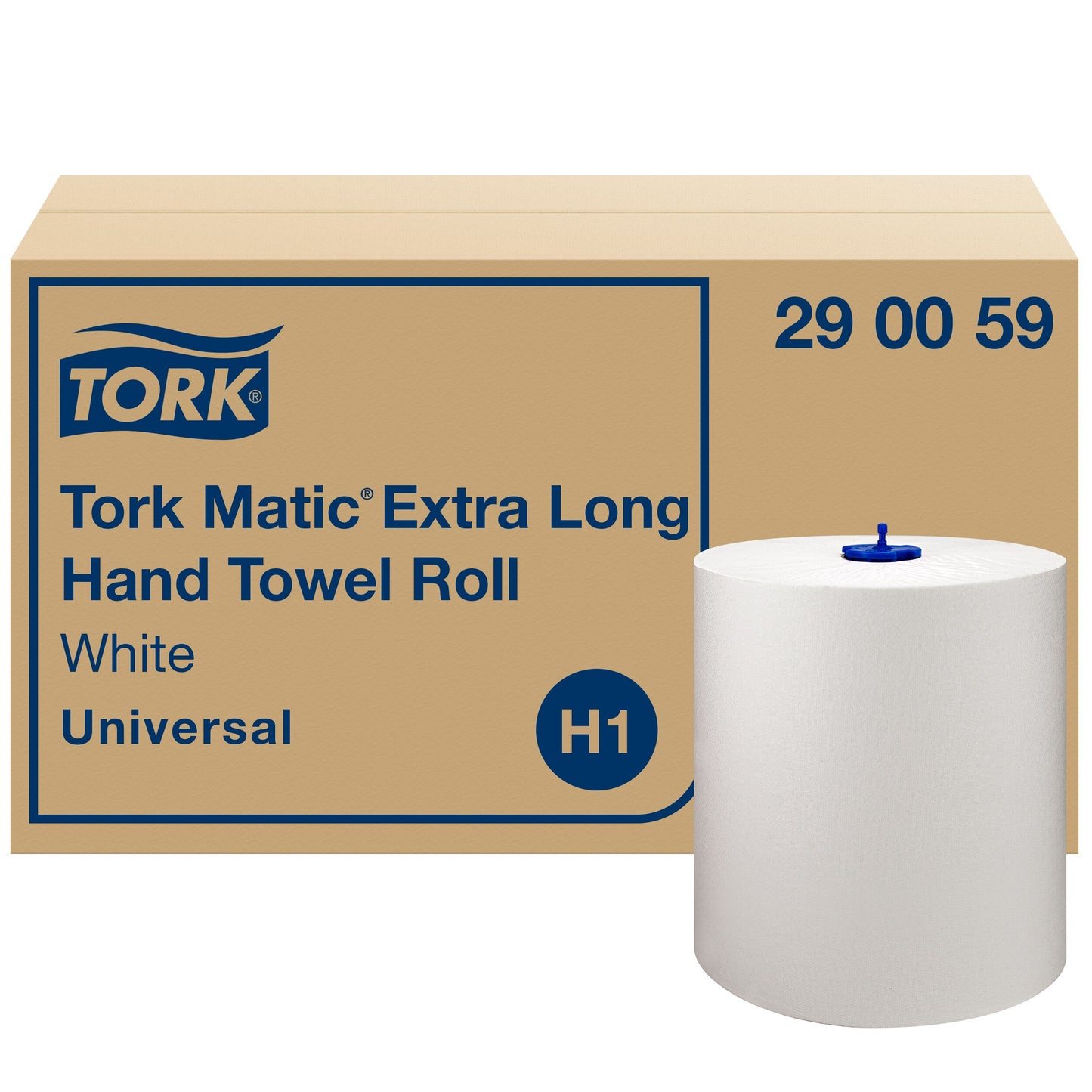 Paper towels TORK UNIVERSAL H1, 290059, 1 ply, 1220 serv., 21 cm x 280 m, white