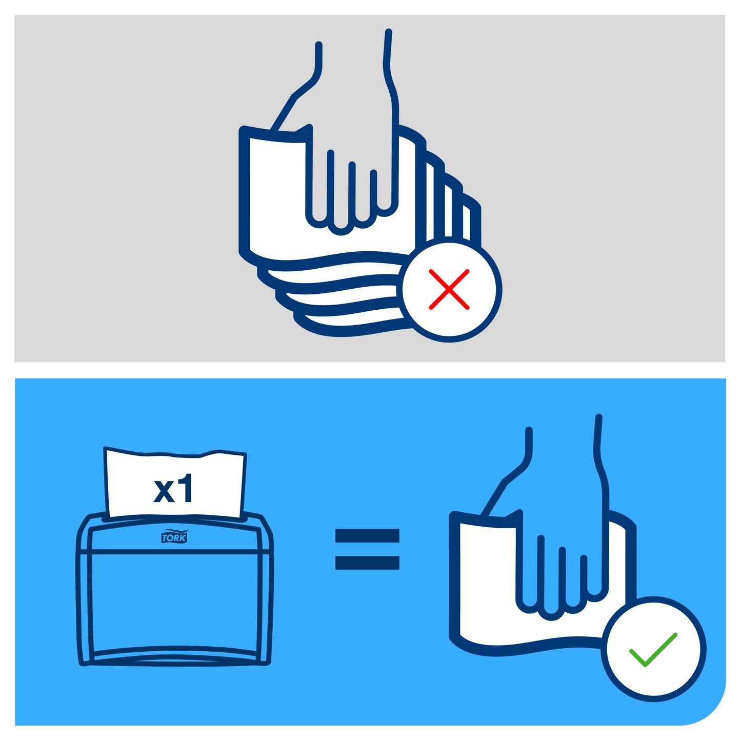 Stalo servetėlės TORK UNIVERSAL N4, 10840, balta sp., 21.6x33cm, 5 vnt./pak.