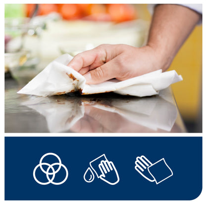 Portable paper towels TORK PLUS, 473329, 2 ply, 23.3 x 19.3 cm, 93 m, white