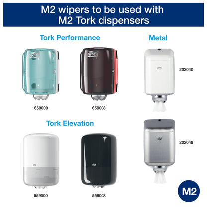 Portable paper towels TORK PLUS, 473329, 2 ply, 23.3 x 19.3 cm, 93 m, white