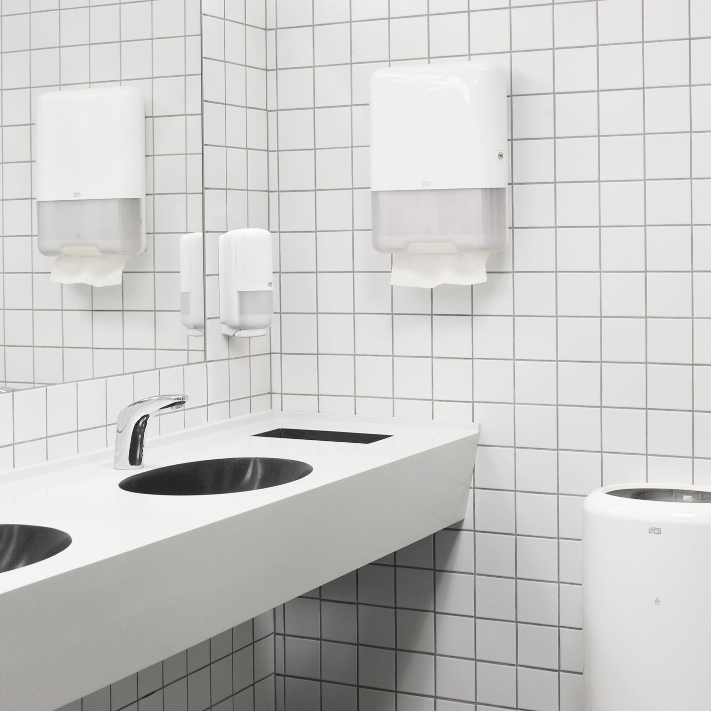 Hand cleaning wipes TORK Soft Singlefold H3, 290143, 2 ply, 250 serv., 23 x 22.6 cm, white