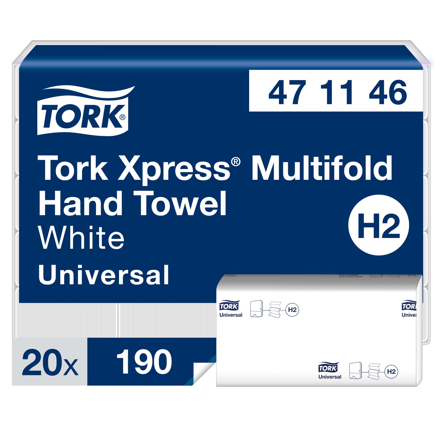 Hand towels MARATHON Preference H2, 2 ply, 190 sheets, 471146