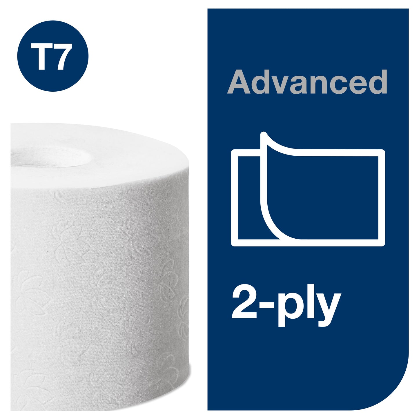 Toilet paper TORK Advanced Mid-size T7 472199, coreless, 2 ply, 9.3cmx103.5m, 36 pcs/pack.