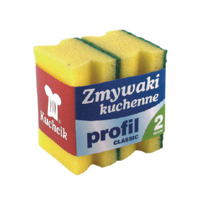 Scrubbing sponge PROFILIO Classic, 70 x 90 x 45 mm, 2 pcs./pack.