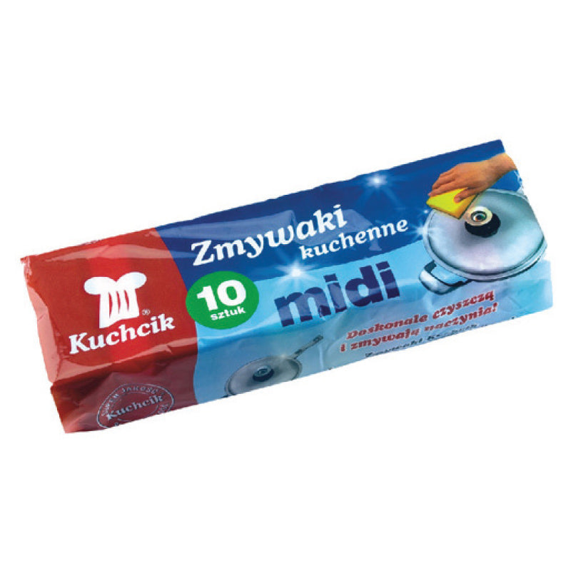 Scrubbing sponge KUCHCIK Midi, 80 x 50 x 25 mm, 10 pcs./pack.