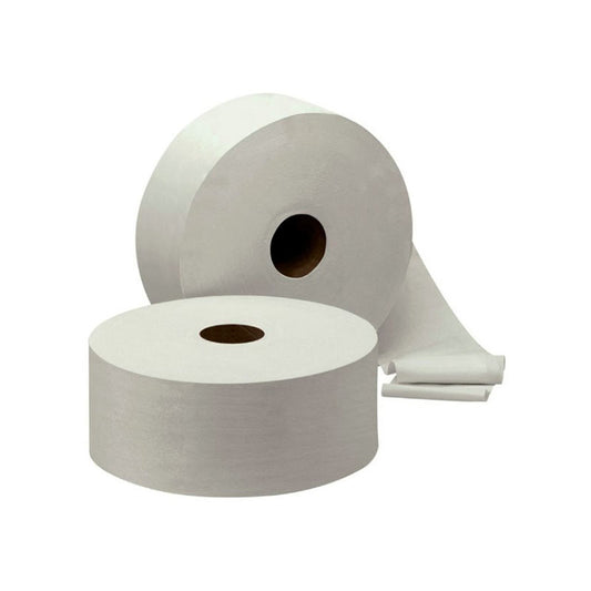 Toilet paper JUMBO T1, 2-ply, 1900 sheets roll, 9.1 cm x 380 m, white 64020
