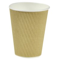 Disposable cups RIPPLE, paper, 355 ml, D90 mm, 25 pcs.