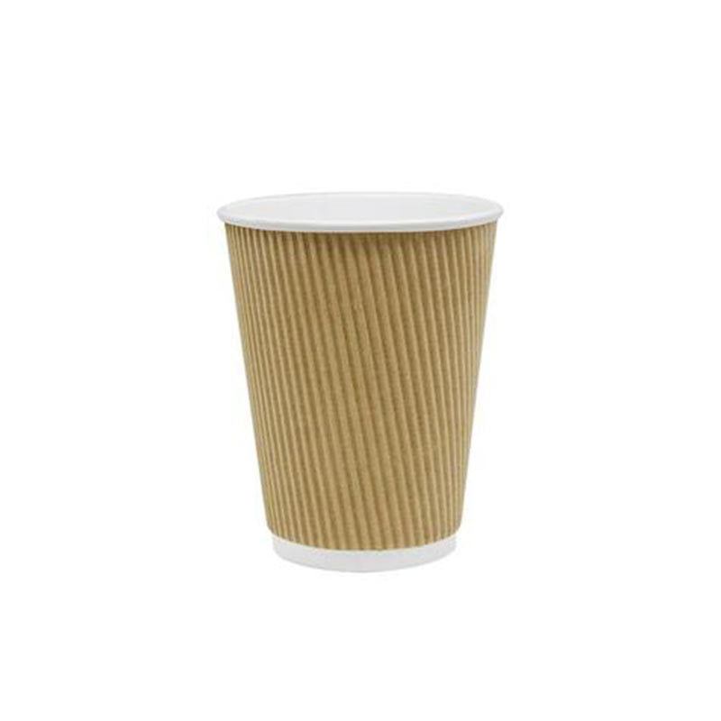 Disposable cups RIPPLE, paper, 236 ml, D80 mm, 25 pcs.