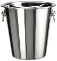 Bucket, for bottle, stainless steel, D 21.5 cm, H 19 cm