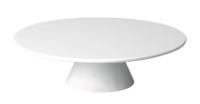 Cake stand CASUAL, on a stand, white, melamine, D 31 cm, H 8 cm, 1 pc.