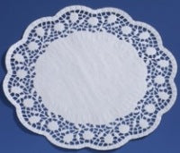 Placemats, paper, cut, white, D 30 cm, 100 pcs.