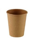 Disposable cups KRAFT, paper, brown, 234 ml, D 80mm, 56x90mm, 50 pcs